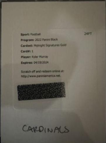 Kyler Murray [Gold] #MS-KMU