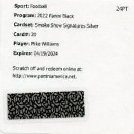 Mike Williams [Silver] #SM-MWI
