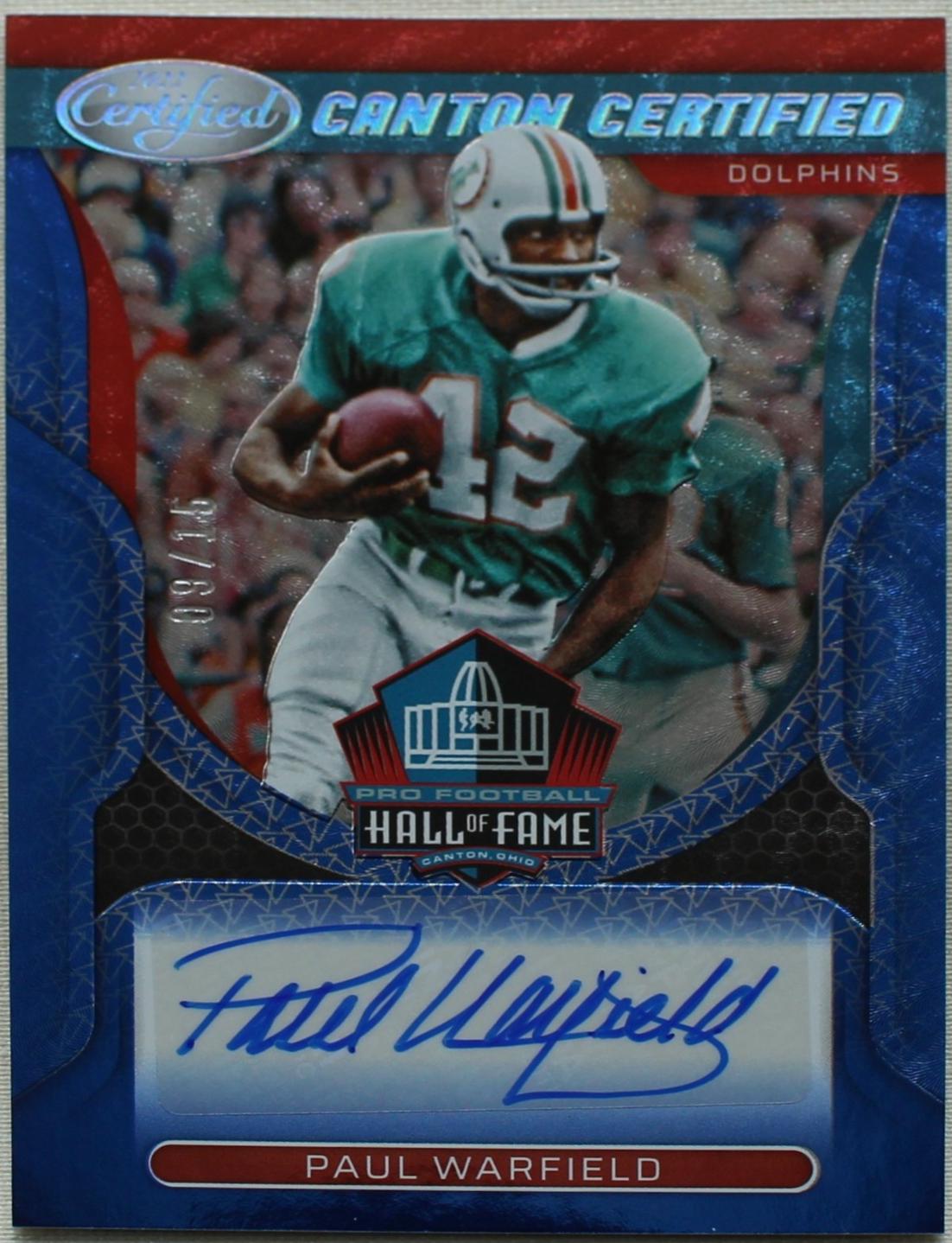 Paul Warfield [Gold] #CCS-PW