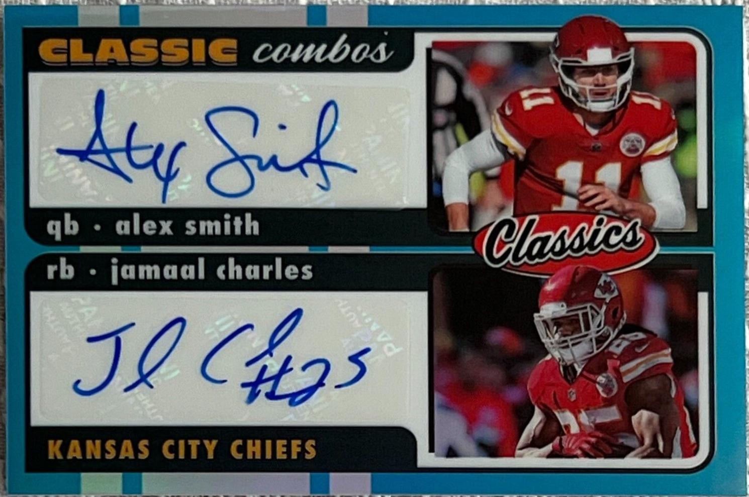 Alex Smith, Jamaal Charles [Signature Blue] #CC-13