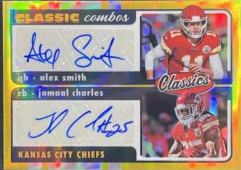Alex Smith, Jamaal Charles [Signature Gold] #CC-13