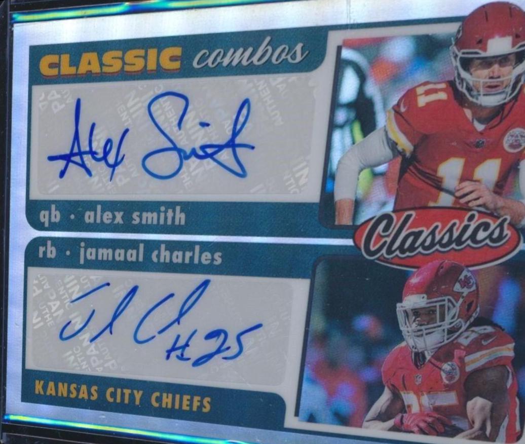 Alex Smith, Jamaal Charles [Signature] #CC-13