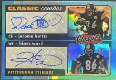 Jerome Bettis, Hines Ward [Signature Blue] #CC-10