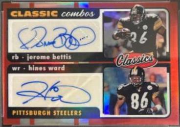 Jerome Bettis, Hines Ward [Signature Red] #CC-10