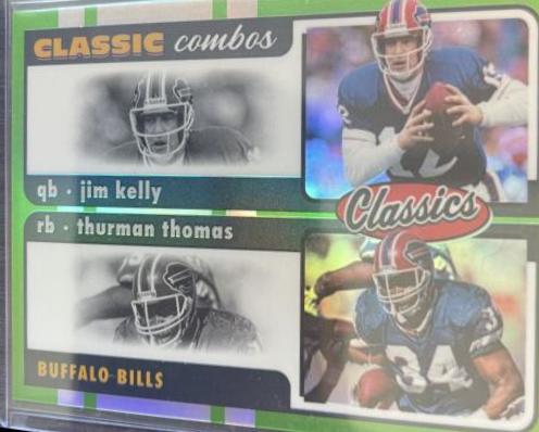 Jim Kelly, Thurman Thomas [Green] #CC-8