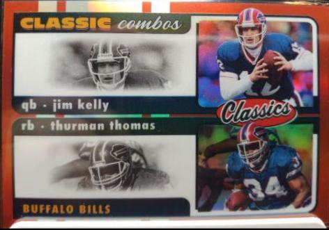 Jim Kelly, Thurman Thomas [Red] #CC-8