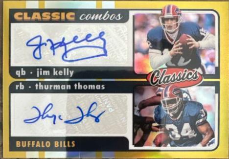 Jim Kelly, Thurman Thomas [Signature Gold] #CC-8