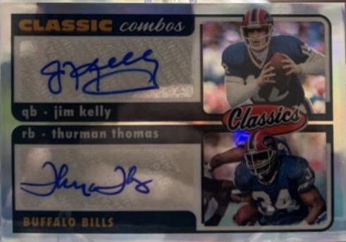 Jim Kelly, Thurman Thomas [Signature] #CC-8