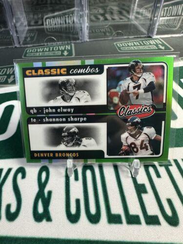 John Elway, Shannon Sharpe [Green] #CC-3