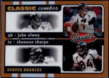 John Elway, Shannon Sharpe [Orange] #CC-3