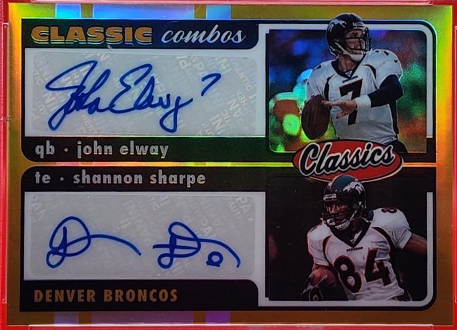 John Elway, Shannon Sharpe [Signature Gold] #CC-3