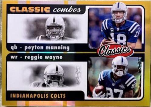 Peyton Manning, Reggie Wayne [Gold] #CC-1
