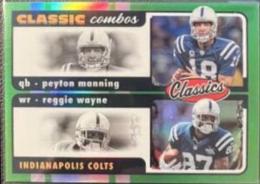 Peyton Manning, Reggie Wayne [Green] #CC-1