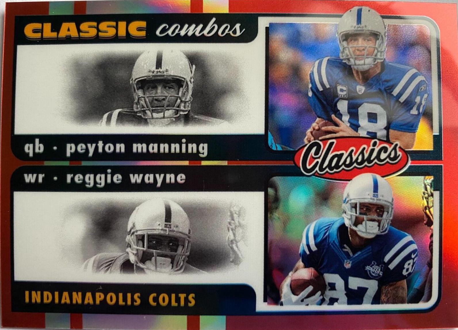 Peyton Manning, Reggie Wayne [Red] #CC-1