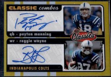 Peyton Manning, Reggie Wayne [Signature Gold] #CC-1