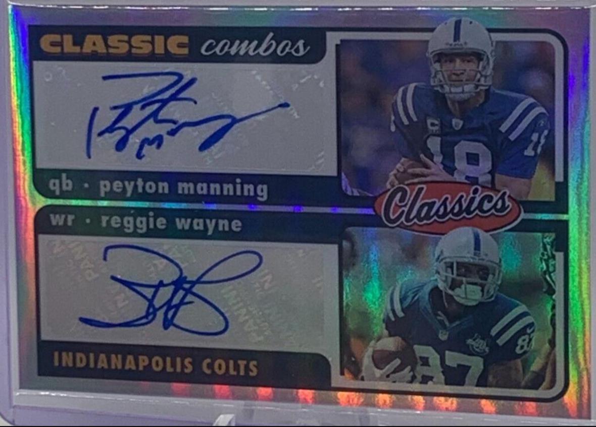Peyton Manning, Reggie Wayne [Signature] #CC-1