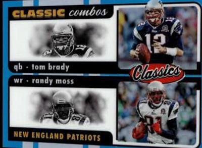 Randy Moss, Tom Brady [Blue] #CC-5