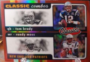 Randy Moss, Tom Brady [Red] #CC-5