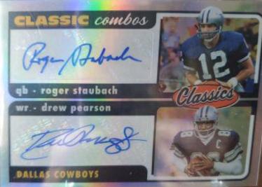 Roger Staubach, Drew Pearson [Signature] #CC-6