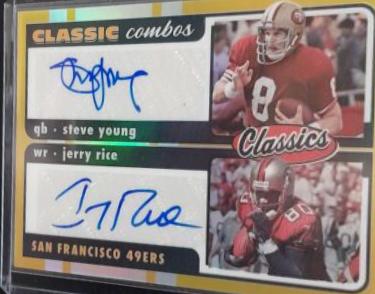 Steve Young, Jerry Rice [Signature Gold] #CC-2
