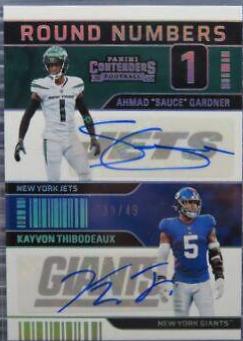 Ahmad 'Sauce' Gardner, Kayvon Thibodeaux [Autograph] #RN-GT