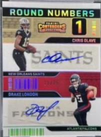 Chris Olave, Drake London [Autograph] #RN-OL
