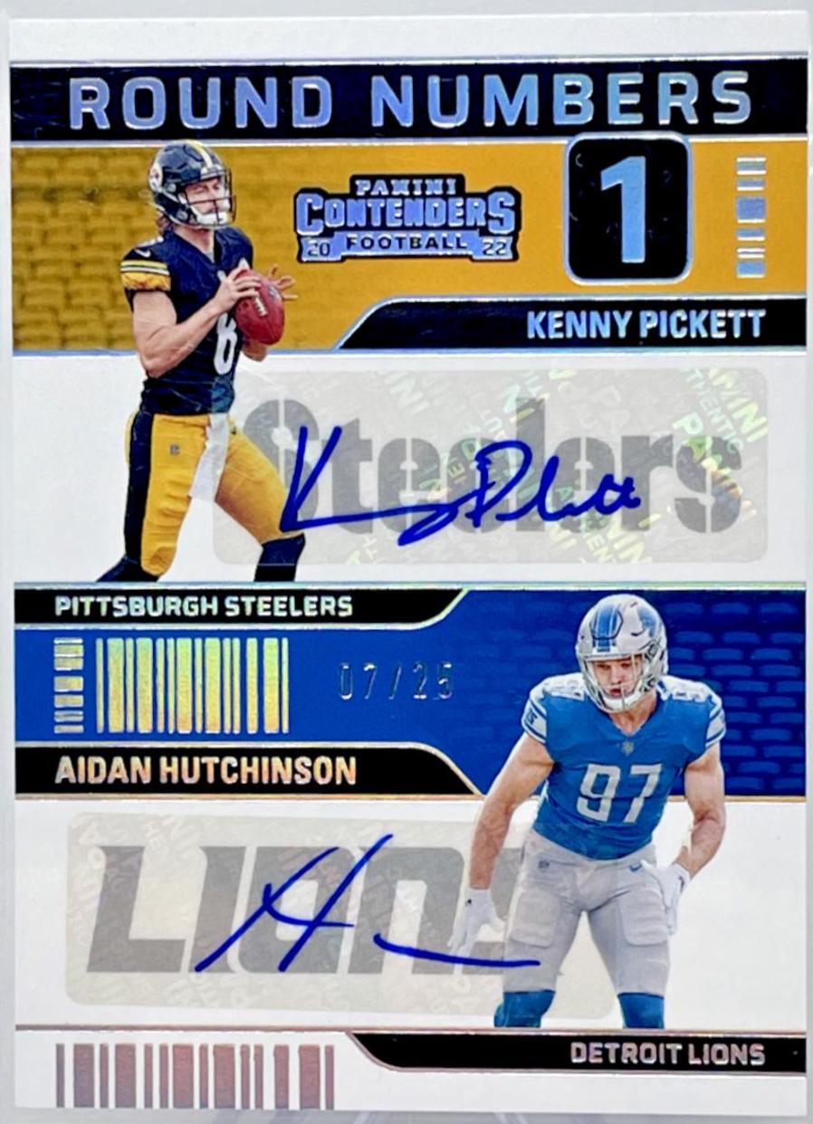 Kenny Pickett, Aidan Hutchinson [Autograph] #RN-PH