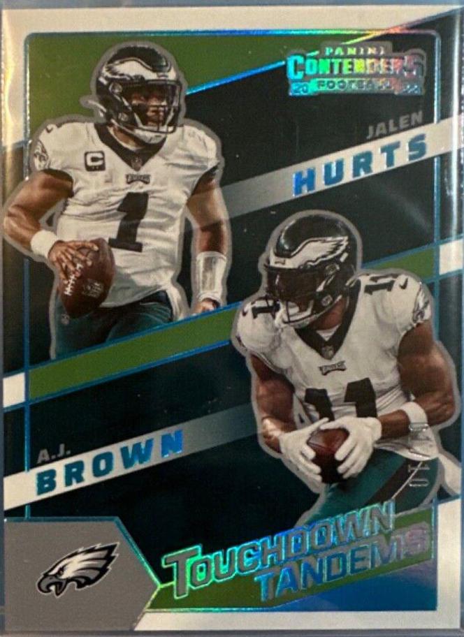 A. J. Brown, Jalen Hurts [Platinum] #TDT-PHI