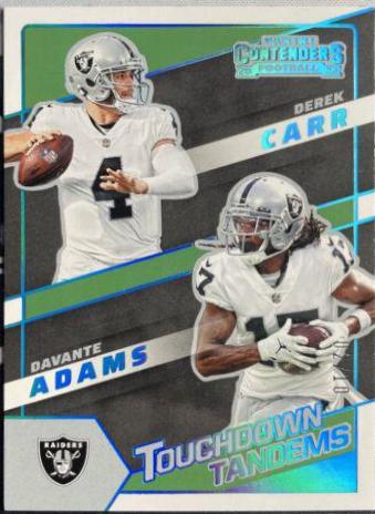 Davante Adams, Derek Carr [Platinum] #TDT-LV