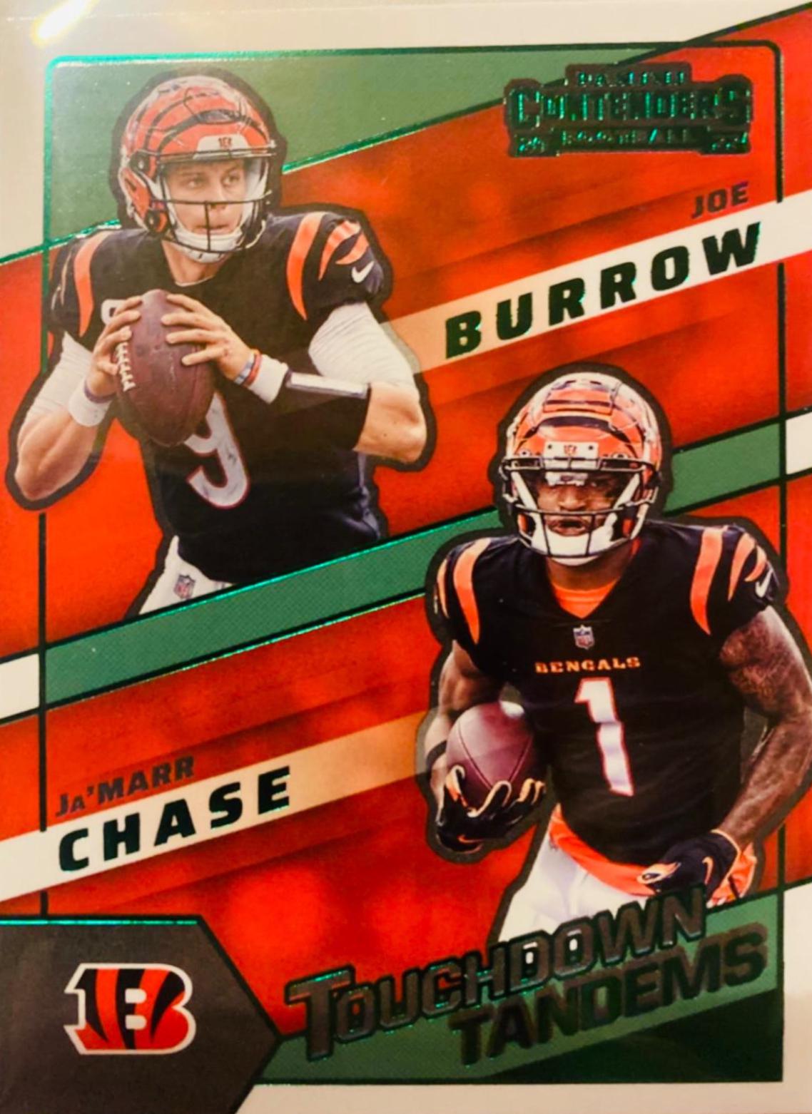 Ja'Marr Chase, Joe Burrow [Emerald] #TDT-CIN