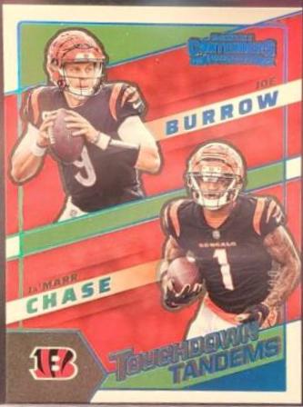 Ja'Marr Chase, Joe Burrow [Platinum] #TDT-CIN
