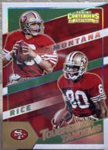 Jerry Rice, Joe Montana [Silver] #TDT-SF9