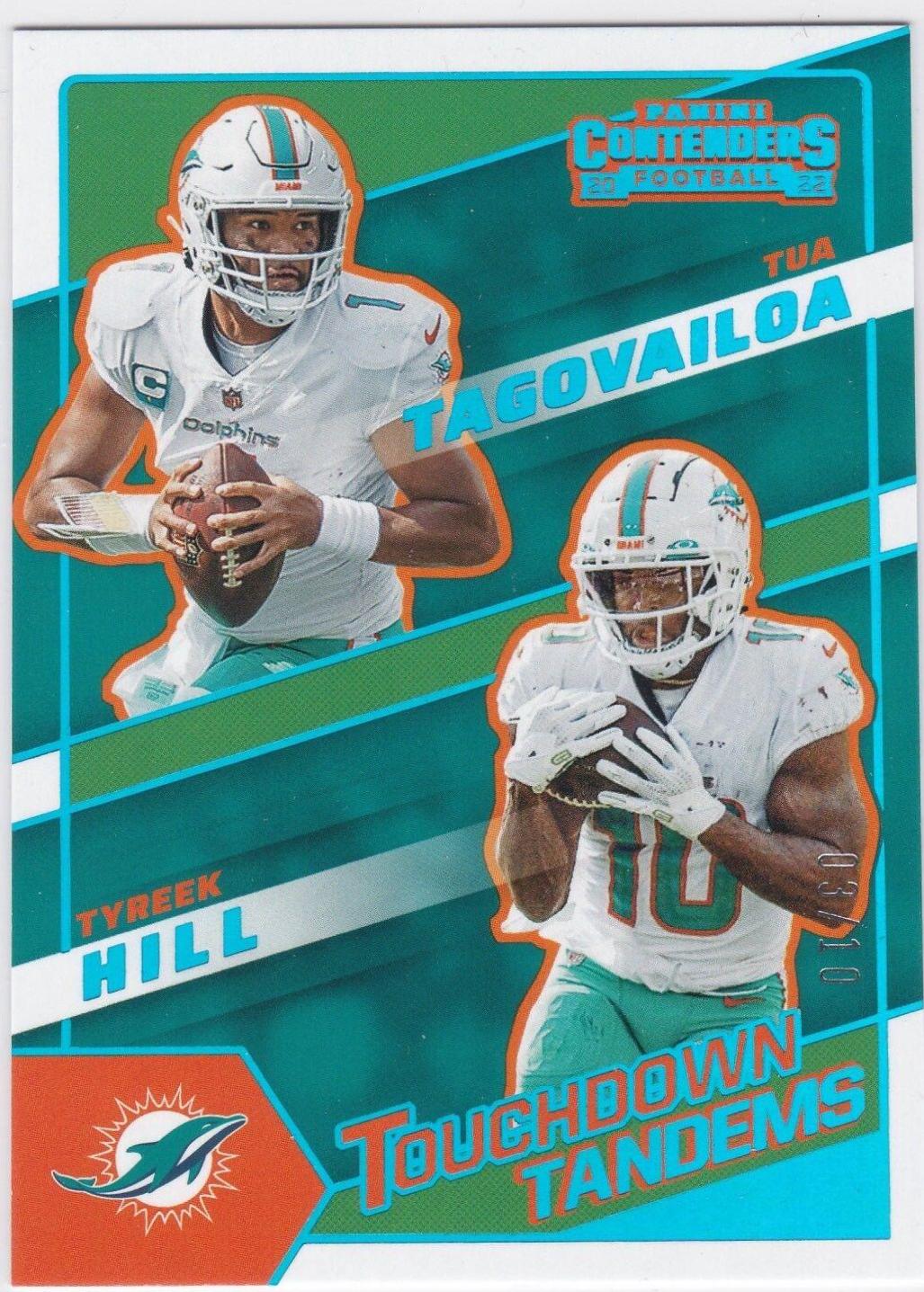 Tua Tagovailoa, Tyreek Hill [Platinum] #TDT-MIA