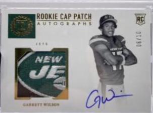 Garrett Wilson [Cap Patch Autograph Gold] #127