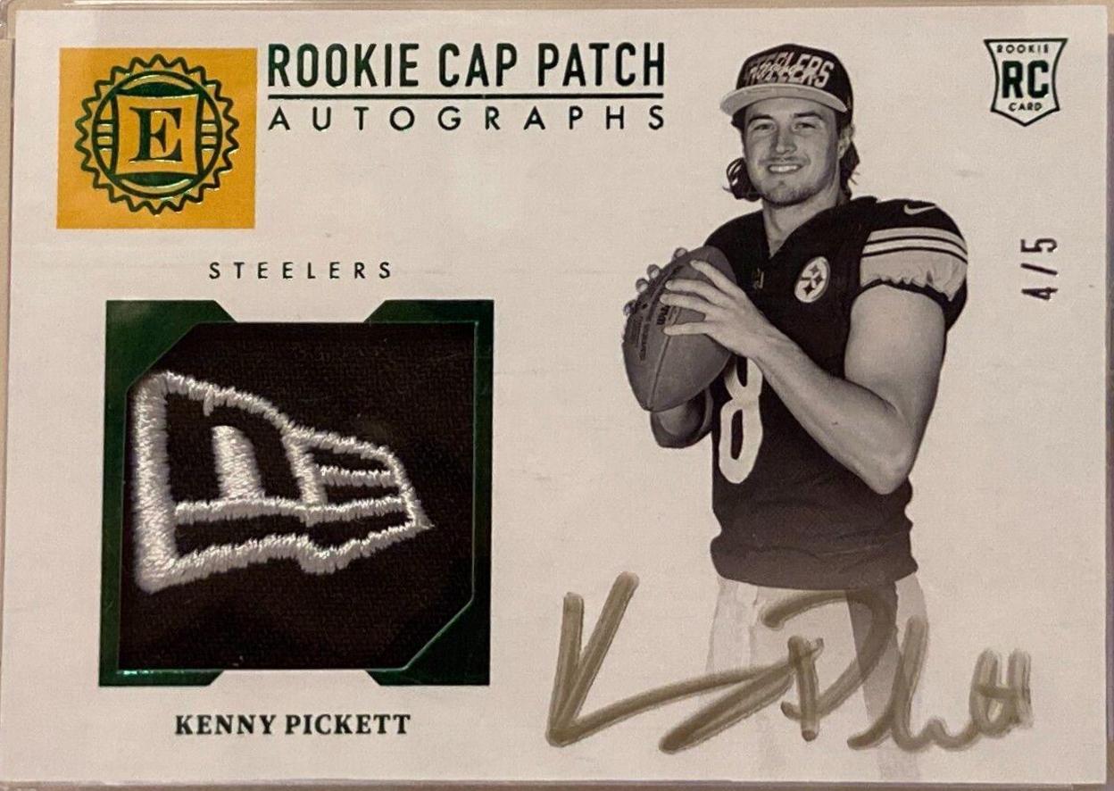 Kenny Pickett [Cap Patch Autograph Emerald] #121