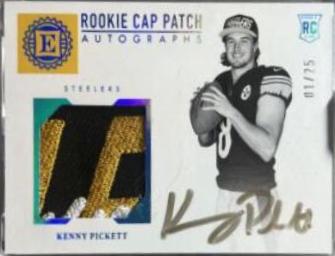 Kenny Pickett [Cap Patch Autograph Sapphire] #121