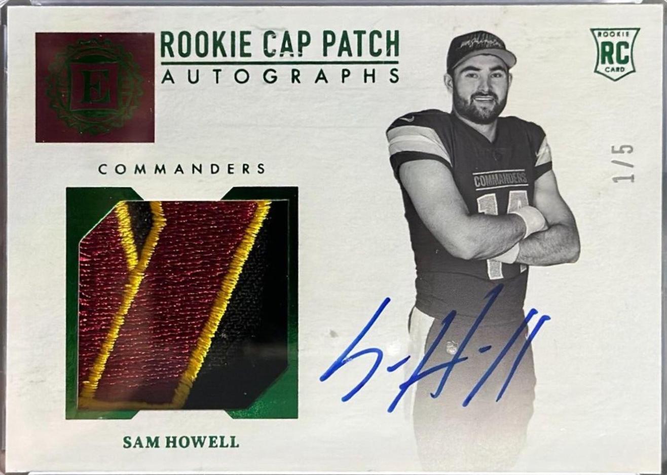 Sam Howell [Cap Patch Autograph Emerald] #125
