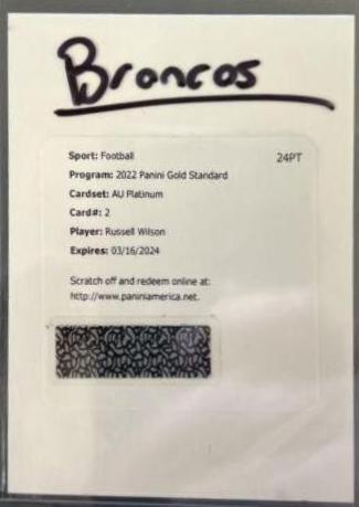 Russell Wilson [Platinum] #AU-RUW