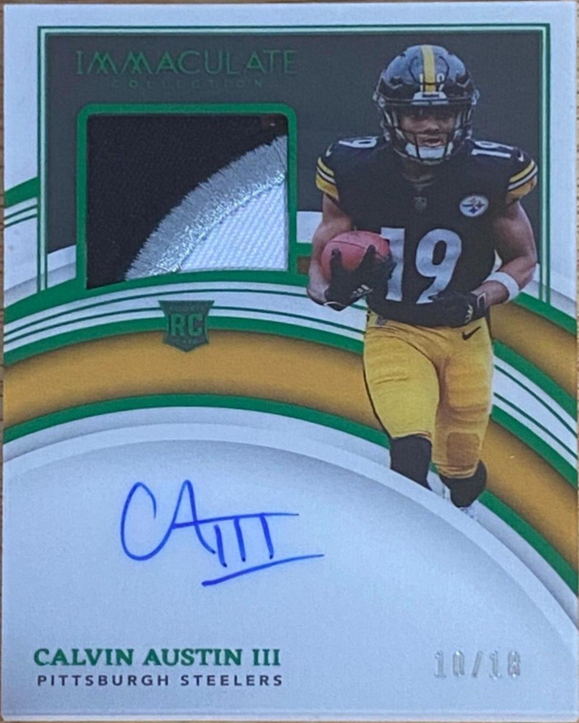 Calvin Austin III [Patch Autograph Emerald] #140