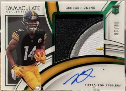 George Pickens [Patch Autograph Emerald] #118