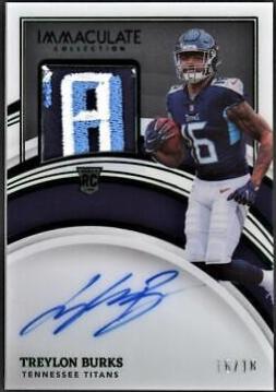Treylon Burks [Patch Autograph Emerald] #110