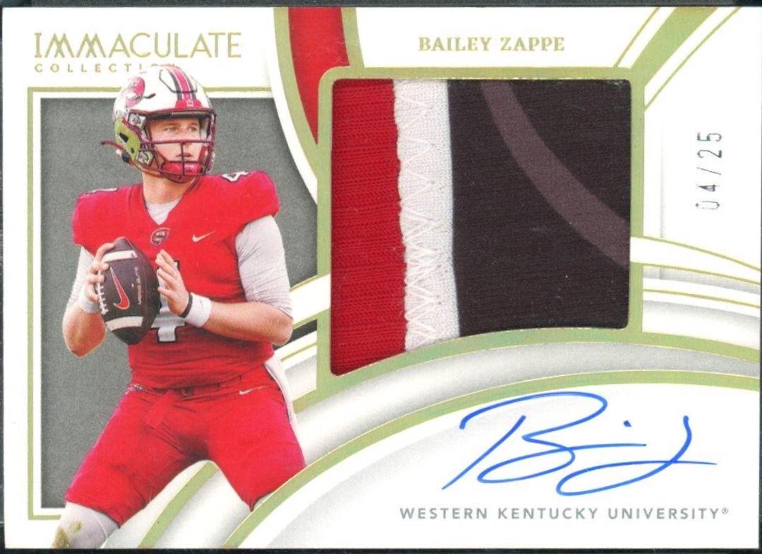 Bailey Zappe [Patch Autograph Gold] #77