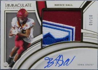 Breece Hall [Patch Autograph Bowl Logo 3] #60