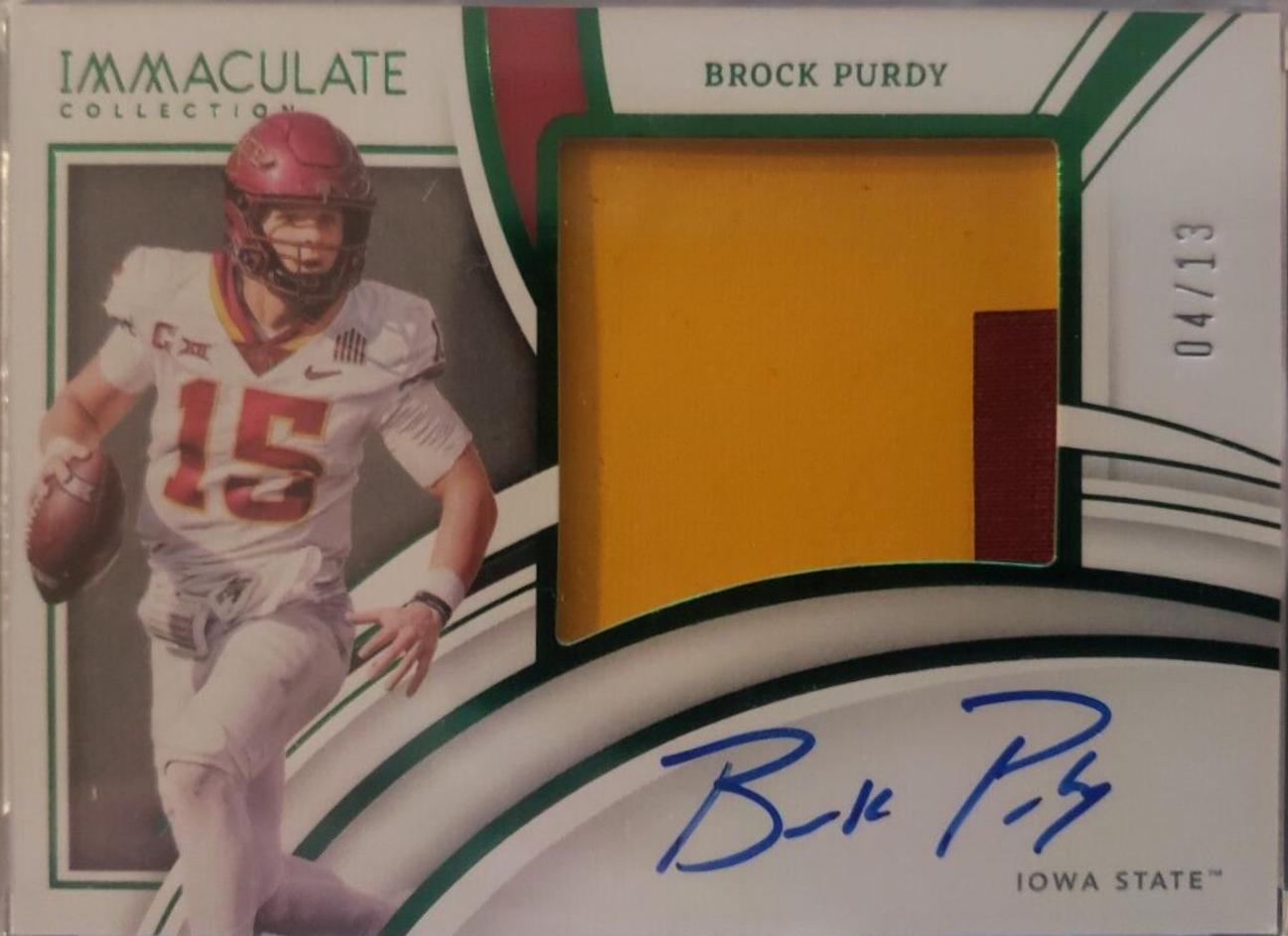 Brock Purdy [Patch Autograph Emerald] #99