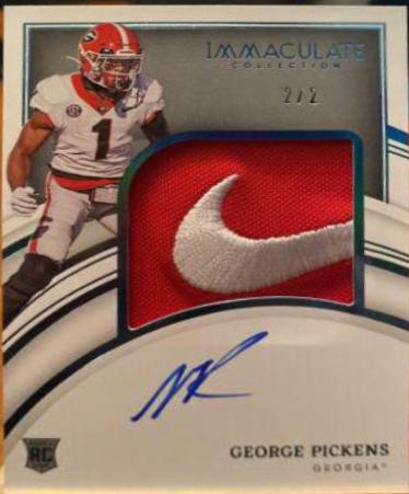 George Pickens [Patch Autograph Brand Logo] #76