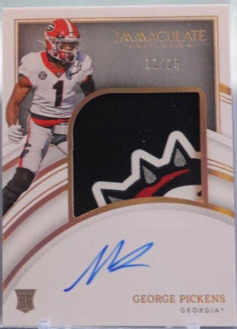George Pickens [Patch Autograph Gold] #76