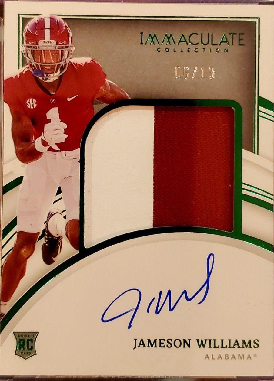 Jameson Williams [Patch Autograph Emerald] #73
