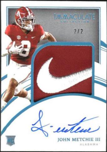John Metchie III [Patch Autograph Brand Logo] #74