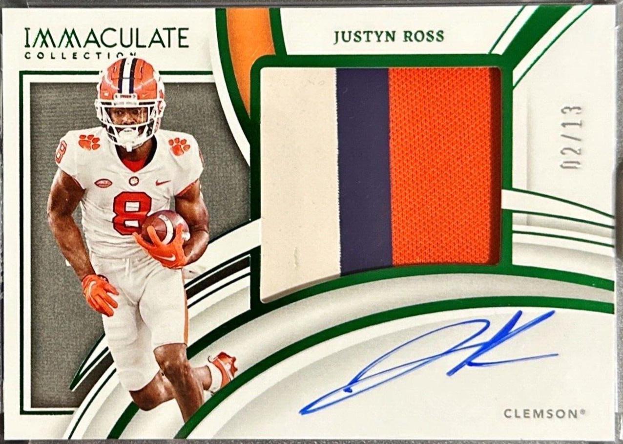 Justyn Ross [Patch Autograph Emerald] #75