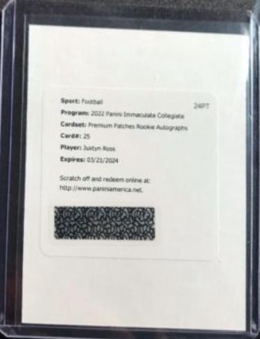 Justyn Ross [Patch Autograph] #75